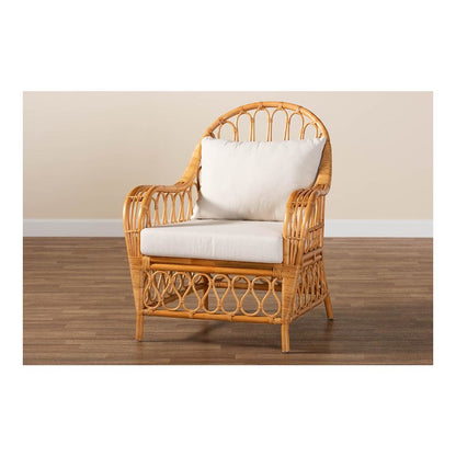 Reina Bohemian Light Honey Rattan Arm Chair