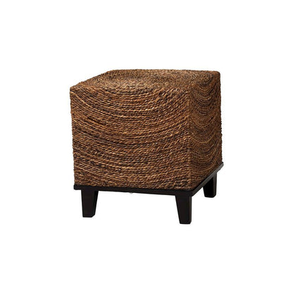 Verino Bohemian Natural Seagrass End Table