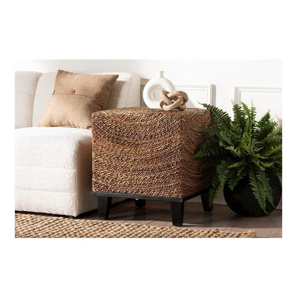 Verino Bohemian Natural Seagrass End Table