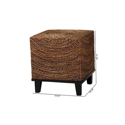 Verino Bohemian Natural Seagrass End Table