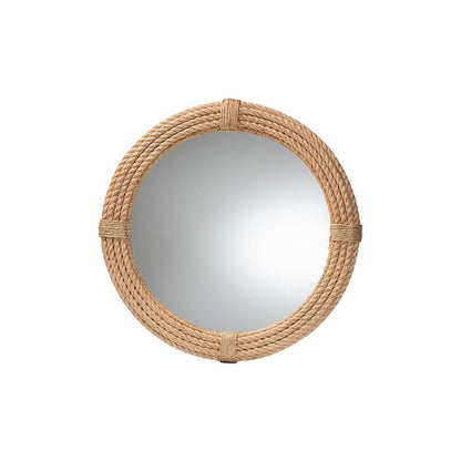 Manila Bohemian Woven Rope Accent Wall Mirror