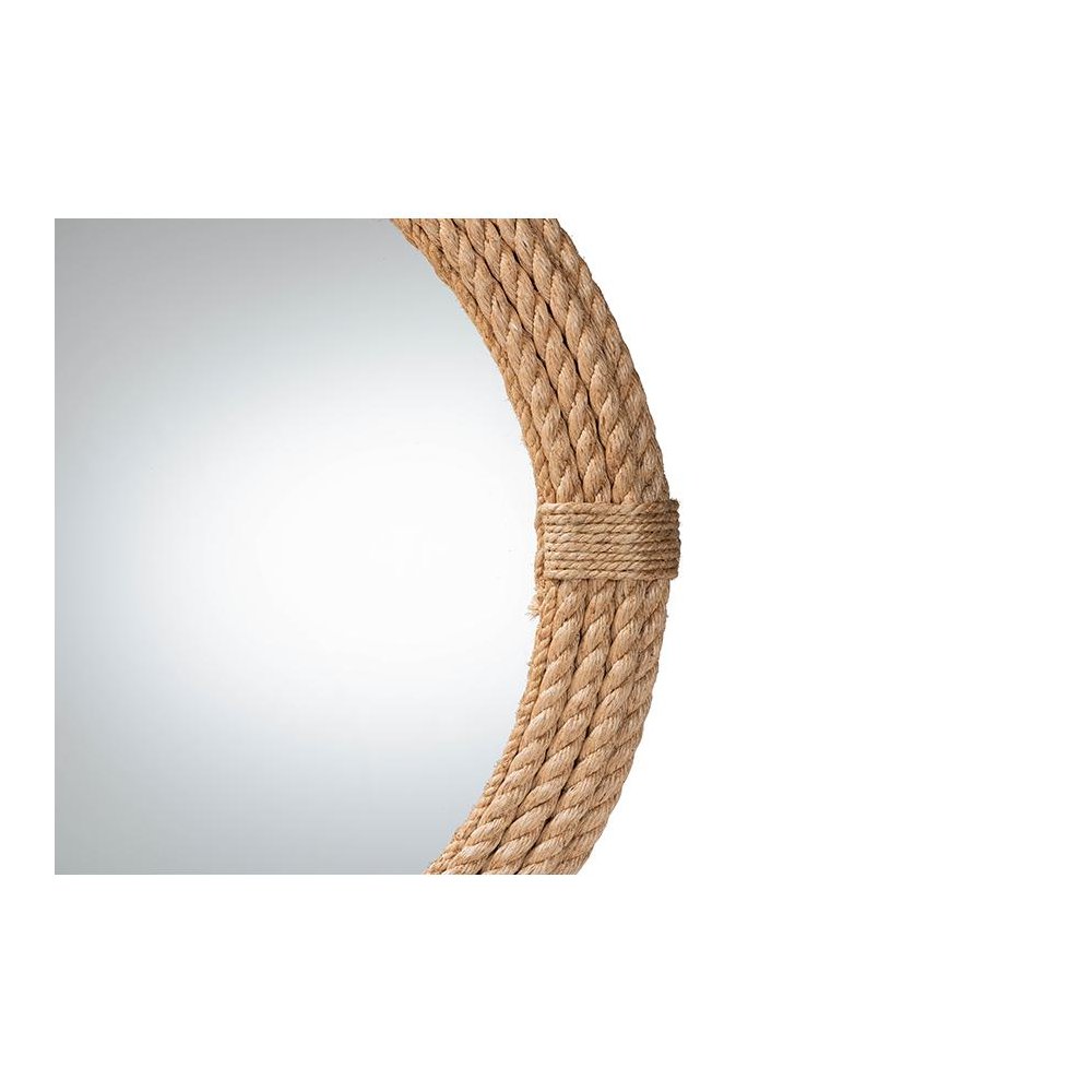 Manila Bohemian Woven Rope Accent Wall Mirror