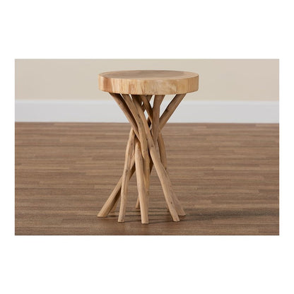 Liberte Natural Teak Wood End Table