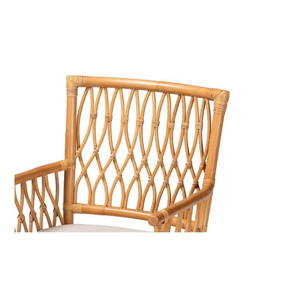 bali & pari Maisa Bohemian Light Honey Rattan Arm Chair
