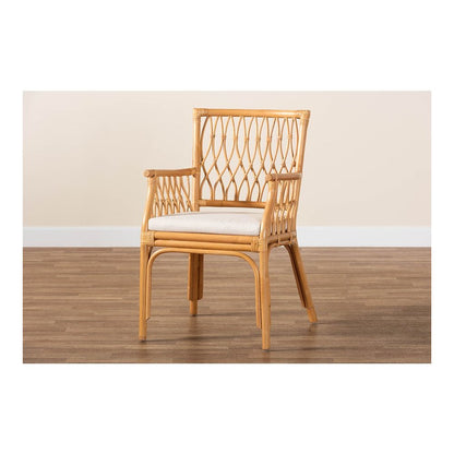 bali & pari Maisa Bohemian Light Honey Rattan Arm Chair