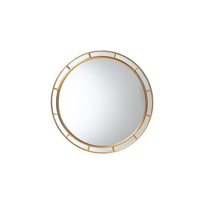Ulvi Antique Goldleaf Round Accent Mirror