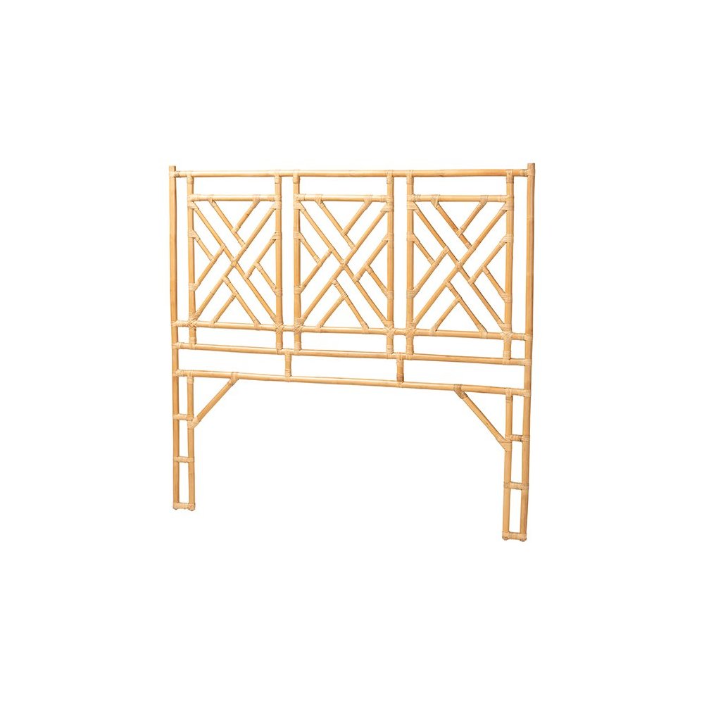 Karavo Bohemian Natural Rattan Queen Size Standalone Headboard