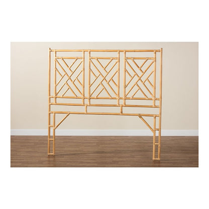 Karavo Bohemian Natural Rattan Queen Size Standalone Headboard