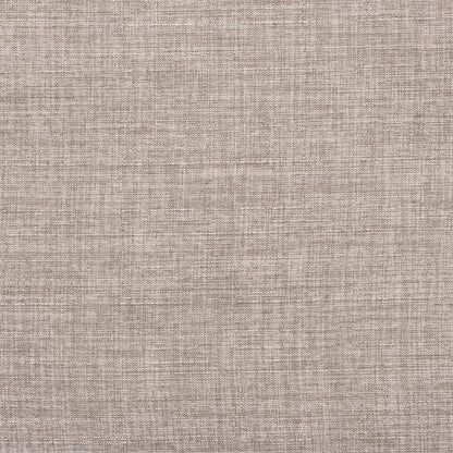 Light Grey Fabric Upholstered Antique Oak Finished Wood Ottoman