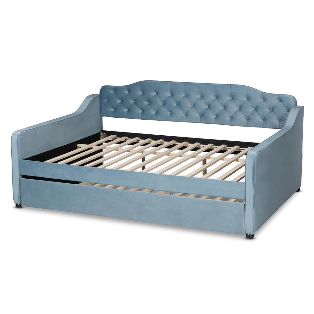 Button Tufted Full Size Daybed with Trundle