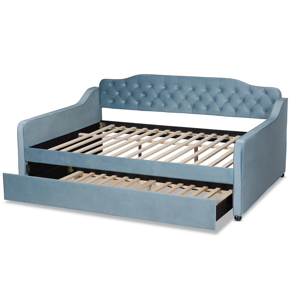 Button Tufted Full Size Daybed with Trundle