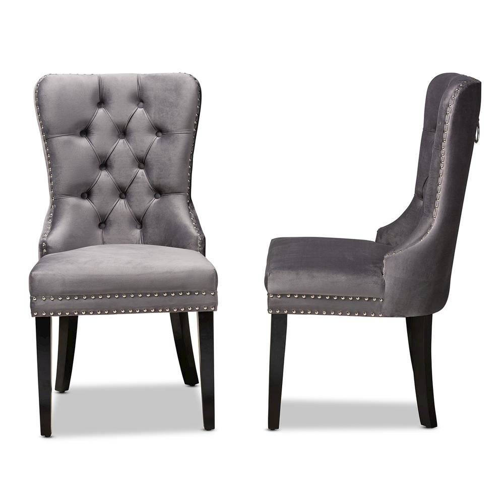 Espresso Finished 2-Piece Wood Dining Chair Set Set