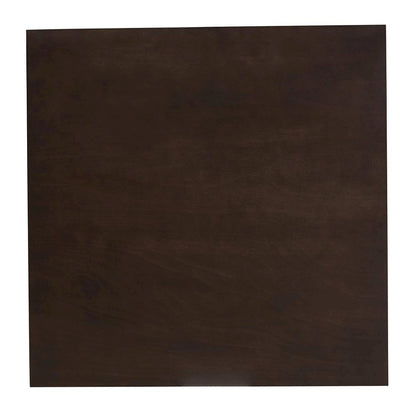 Beige Fabric Upholstered Dark Oak Brown Finished 5-Piece Wood Dining Set