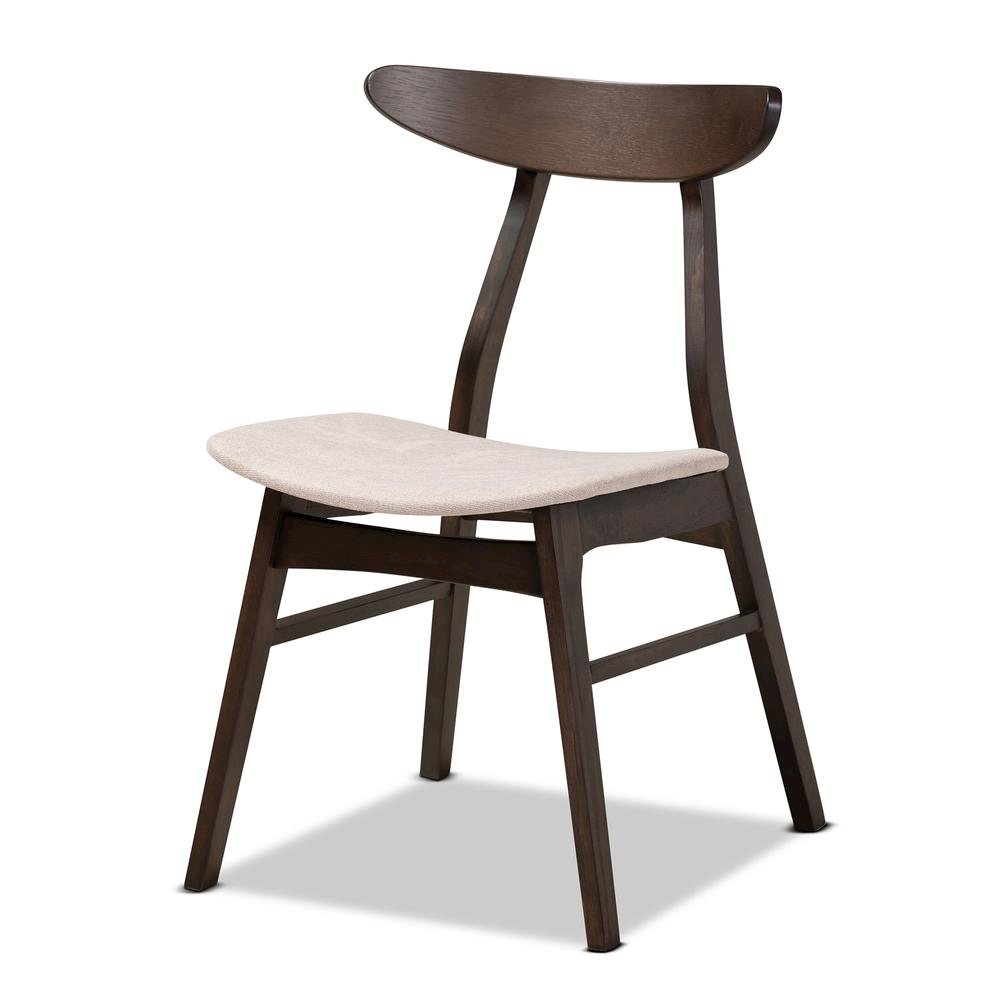 Dark Oak Brown Finished 4-Piece Wood Dining Chair Set Set