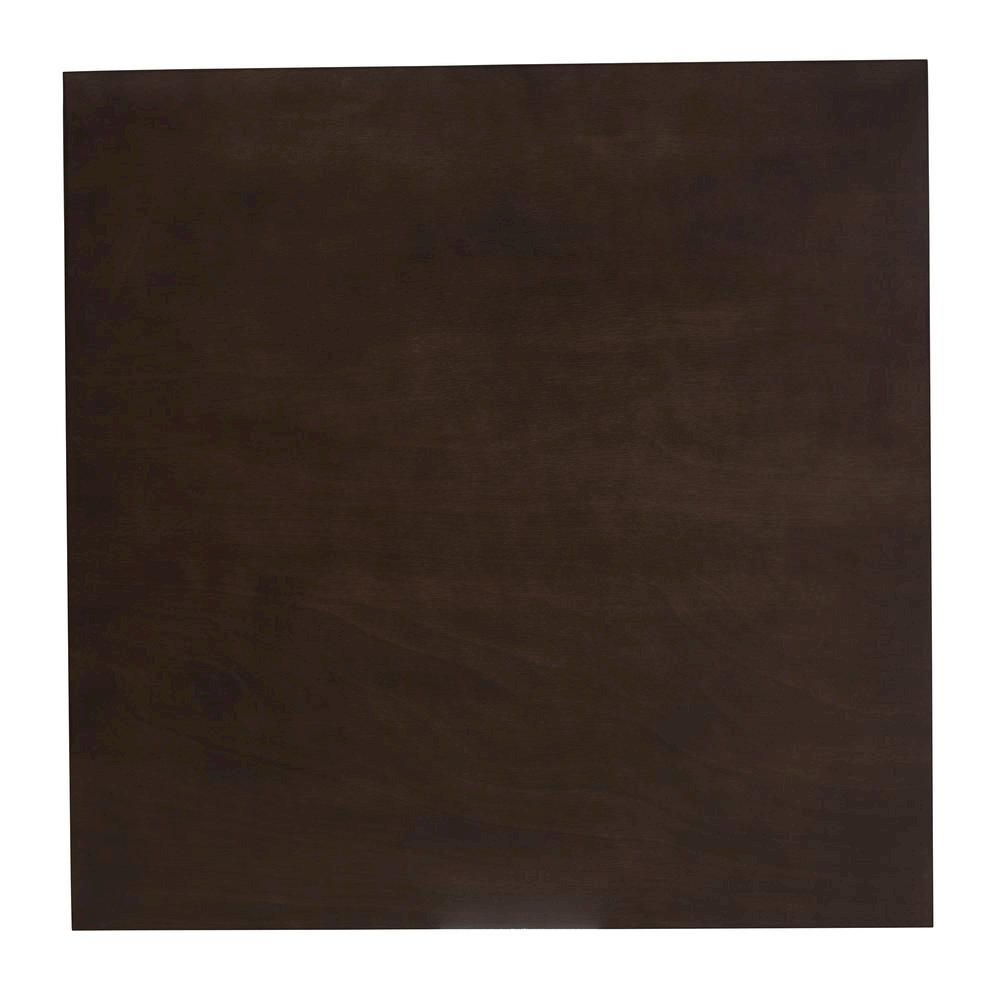 Dark Grey Fabric Upholstered Dark Oak Brown Finished 5-Piece Wood Dining Set