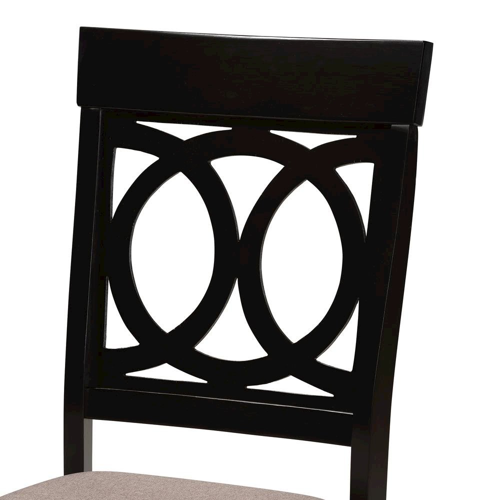 Espresso Brown Finished Wood 2-Piece Dining Chair Set Set