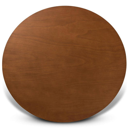 Grey Fabric Upholstered and Walnut Brown Finished Wood 7-Piece Dining Set