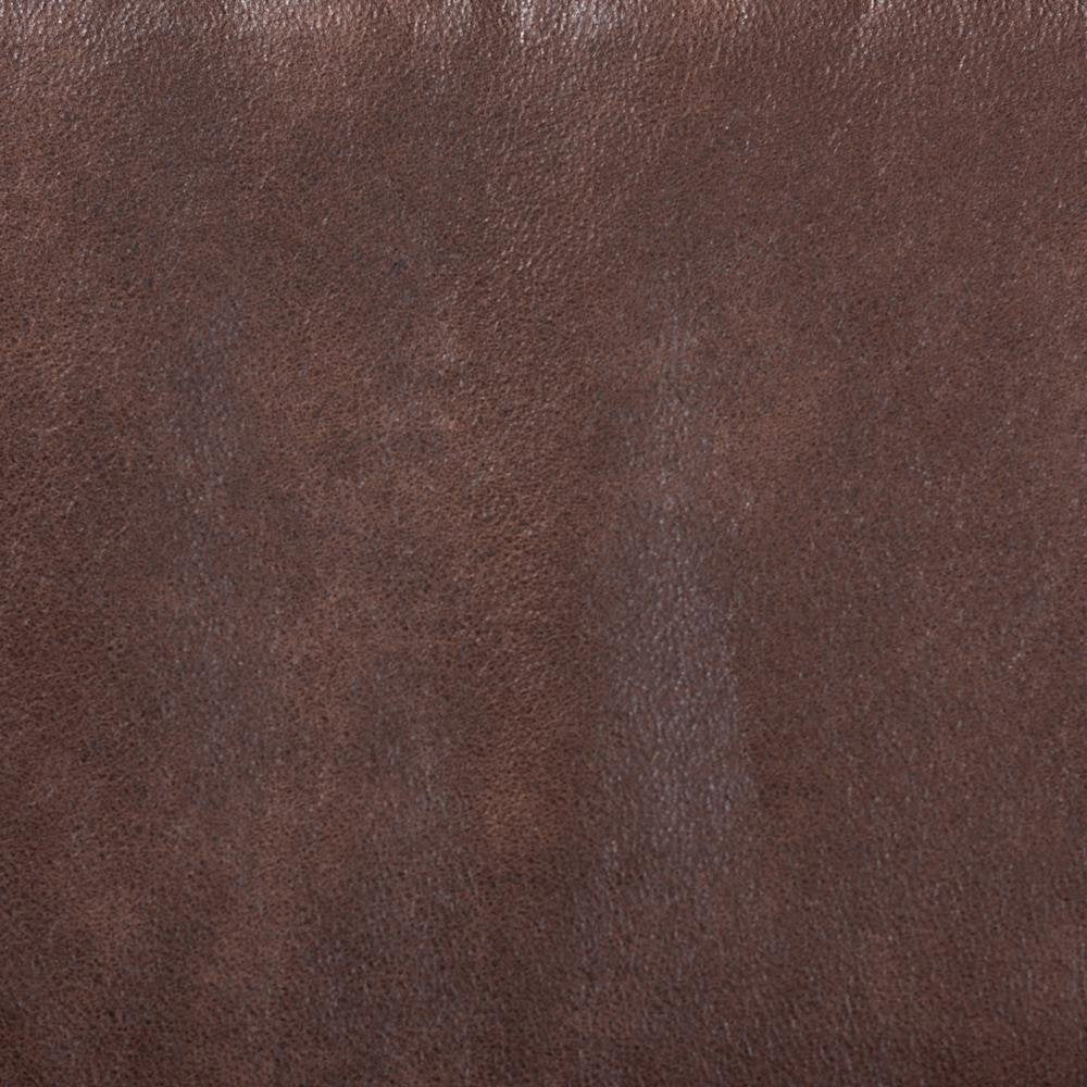 Leather Effect Fabric Upholstered Antique Oak Finished Wood Armchair
