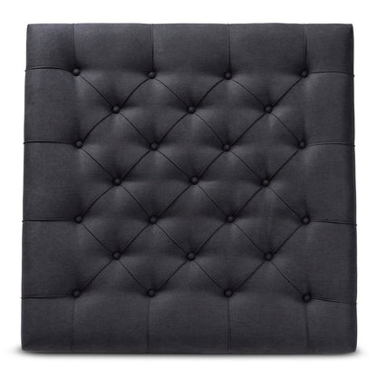 Greywashed Wood Cocktail Ottoman