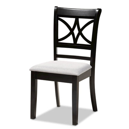 Espresso Brown Finished Wood 4-Piece Dining Chair Set