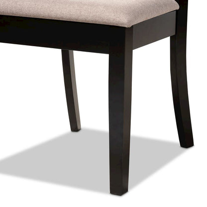 Espresso Brown Finished Wood 4-Piece Dining Chair Set