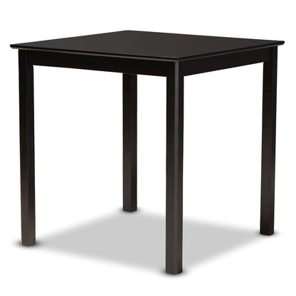 Espresso Brown Finished Wood 5-Piece Counter Height Pub Dining Set