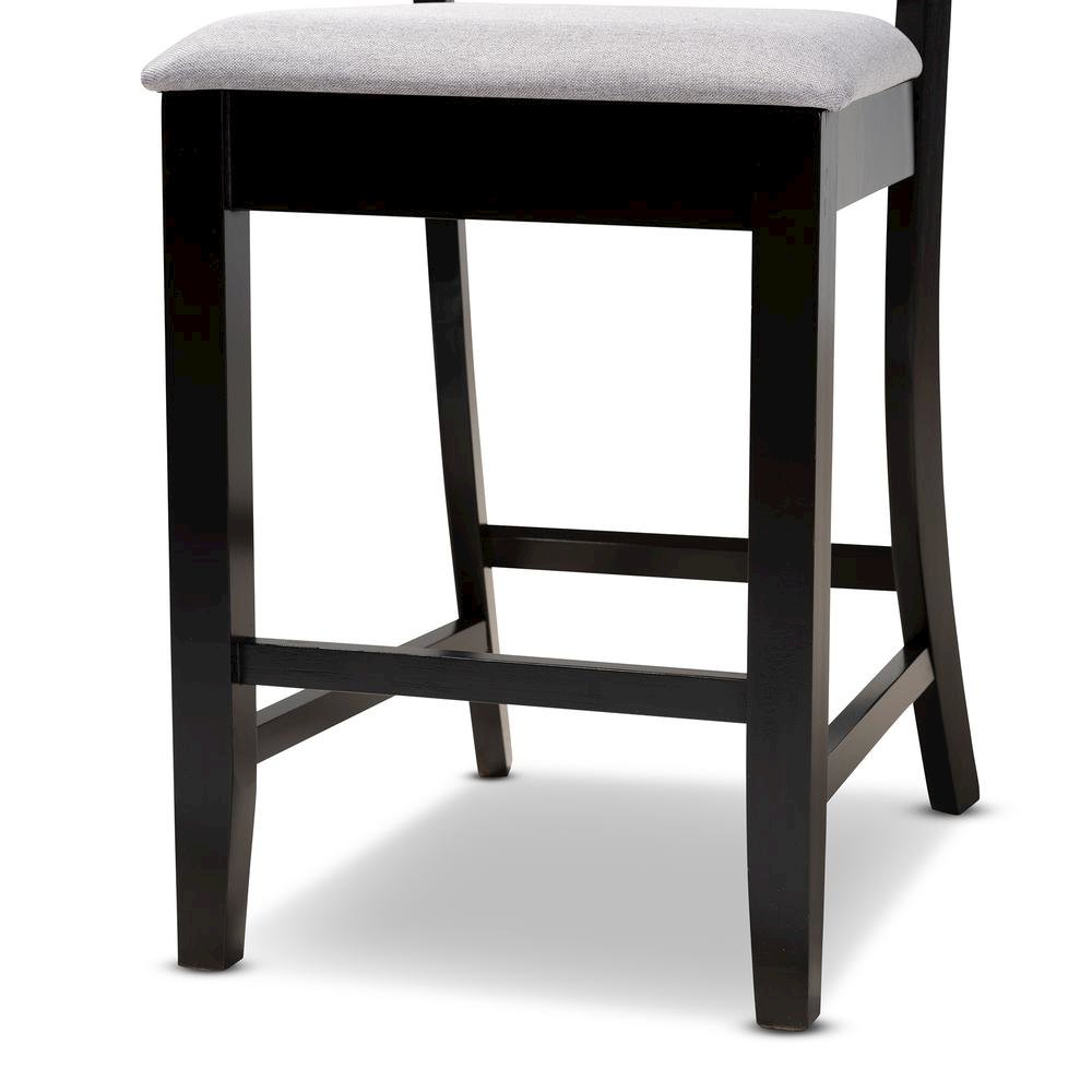 Espresso Brown Finished Wood 5-Piece Counter Height Pub Dining Set