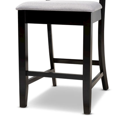 Espresso Brown Finished Wood 5-Piece Counter Height Pub Dining Set