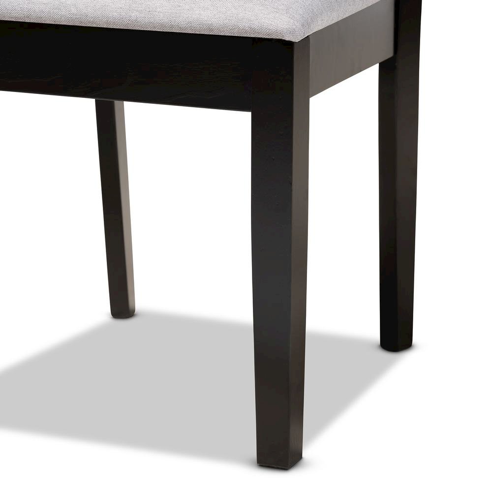 Espresso Brown Finished Wood 4-Piece Dining Chair Set