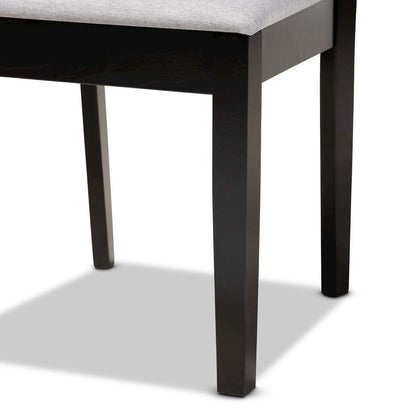 Espresso Brown Finished Wood 4-Piece Dining Chair Set