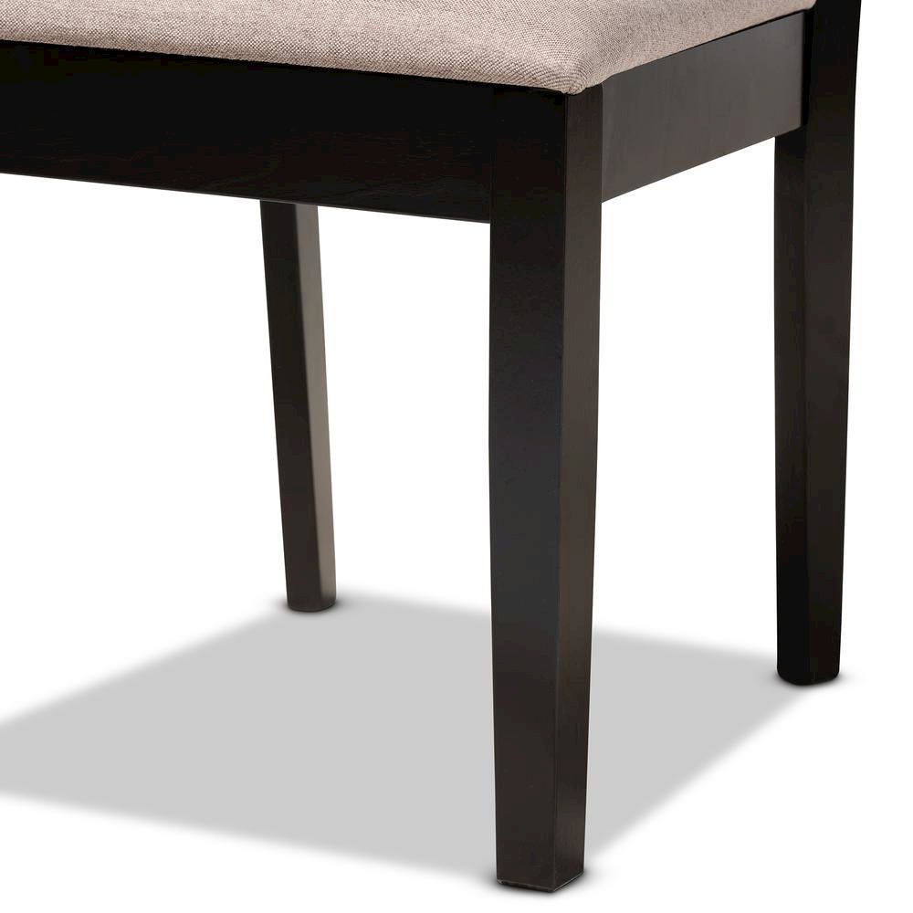 Espresso Brown Finished Wood 4-Piece Dining Chair Set