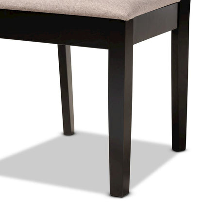 Espresso Brown Finished Wood 4-Piece Dining Chair Set