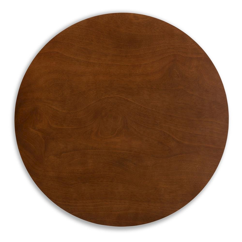 Walnut Brown Finished Wood 5-Piece Dining Set