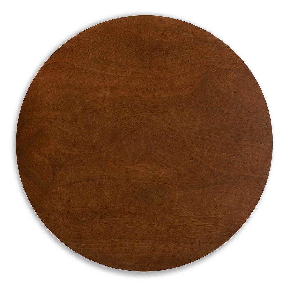 Walnut Brown Finished Wood 5-Piece Dining Set