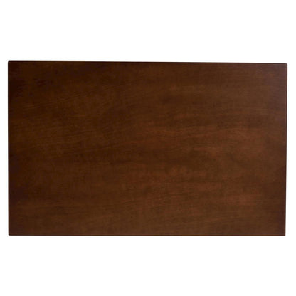 Walnut Brown Finished Wood 5-Piece Dining Set