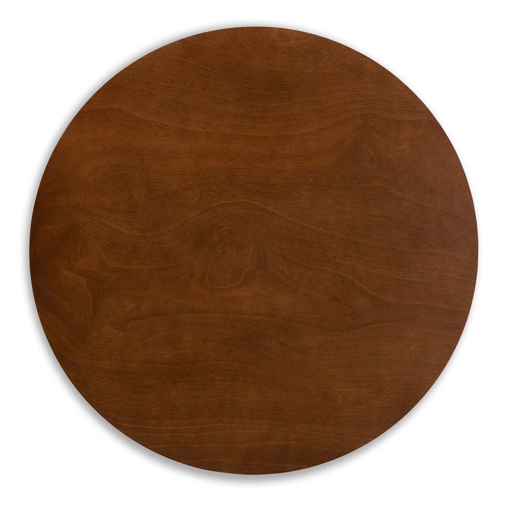 Walnut Brown Finished Wood 5-Piece Dining Set
