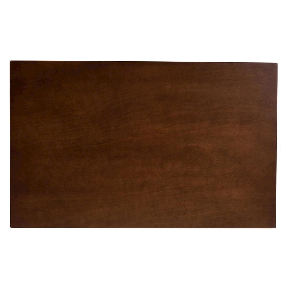 Walnut Brown Finished Wood 5-Piece Dining Set