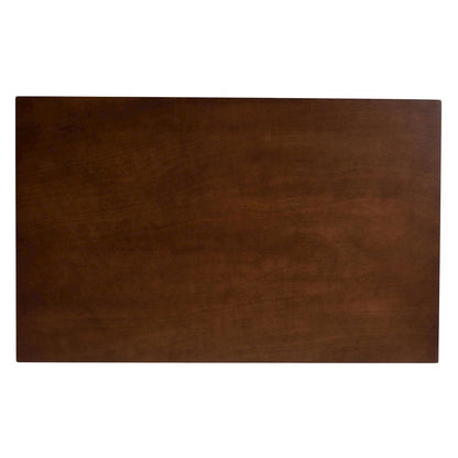 Walnut Brown Finished Wood 5-Piece Dining Set