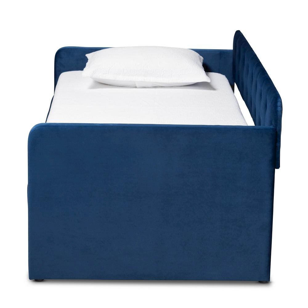 Button Tufted Twin Size Daybed with Trundle