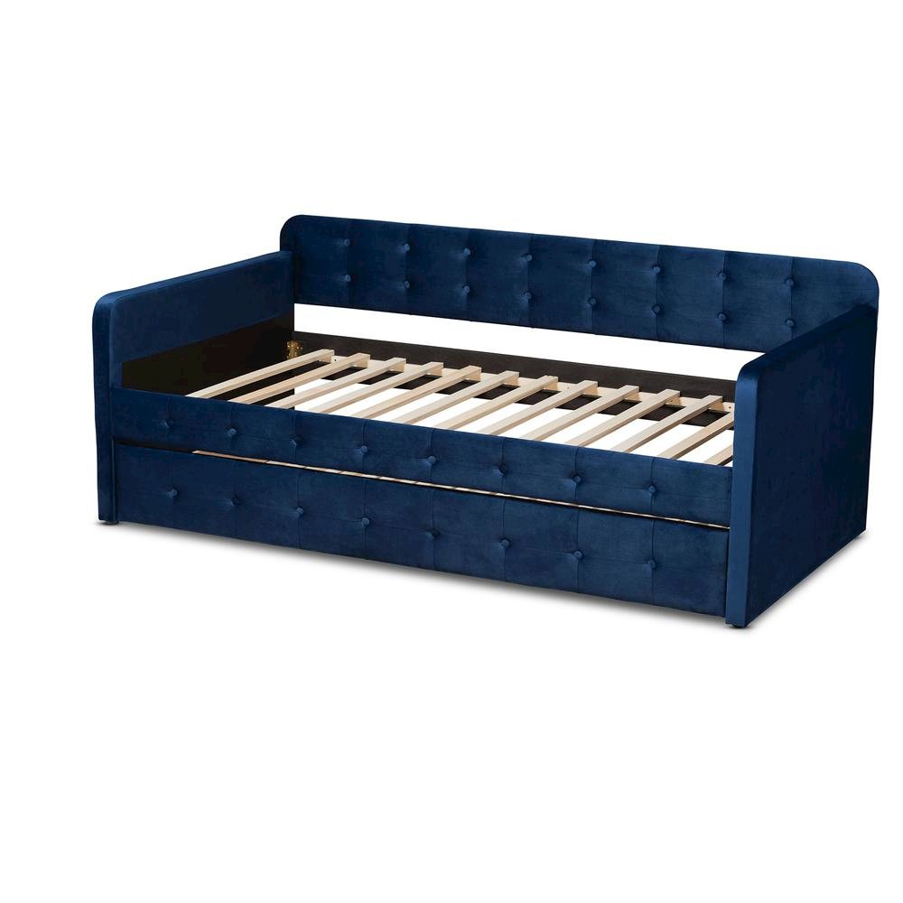 Button Tufted Twin Size Daybed with Trundle