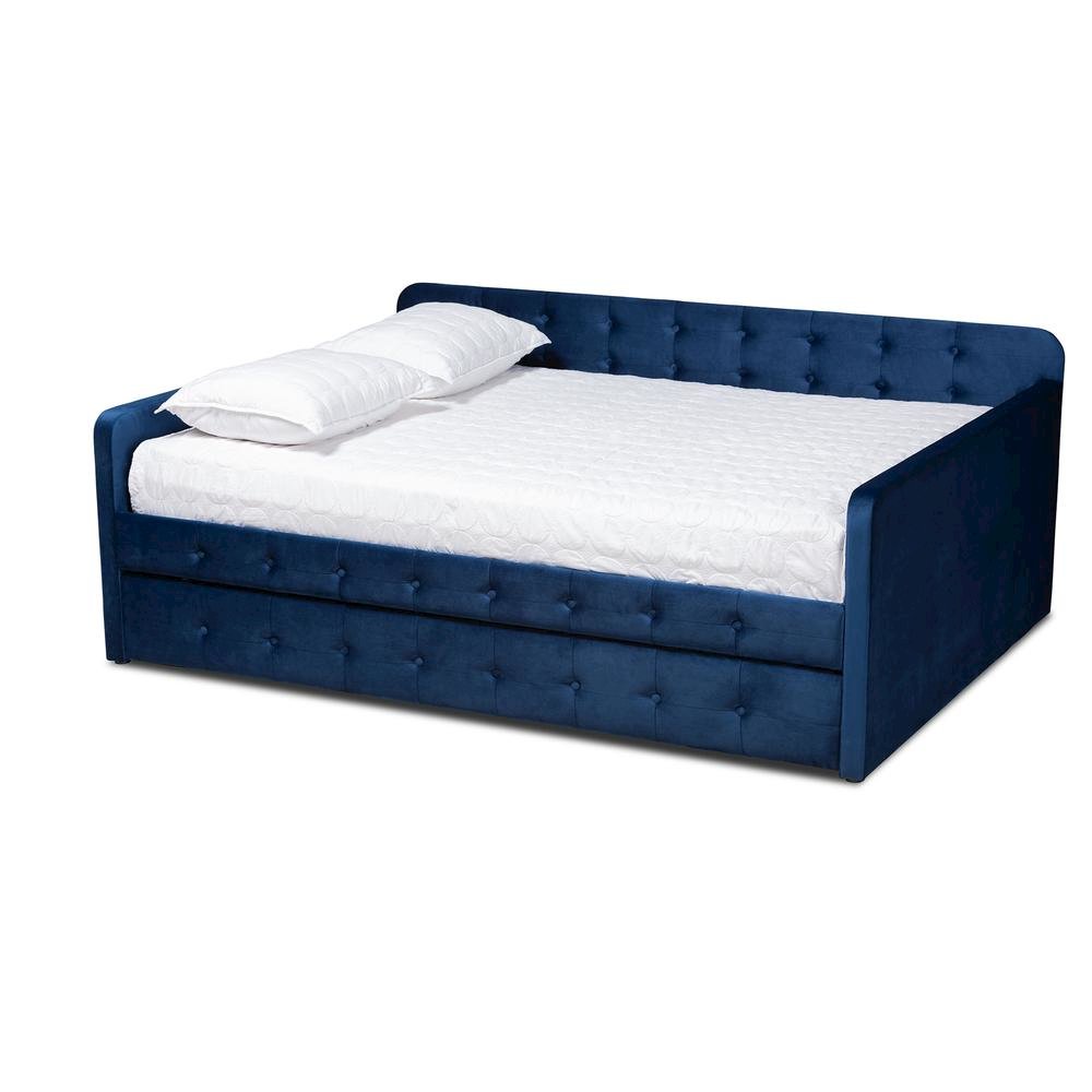 Button Tufted Full Size Daybed with Trundle