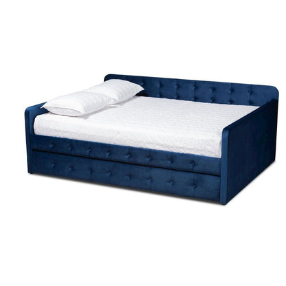 Button Tufted Full Size Daybed with Trundle