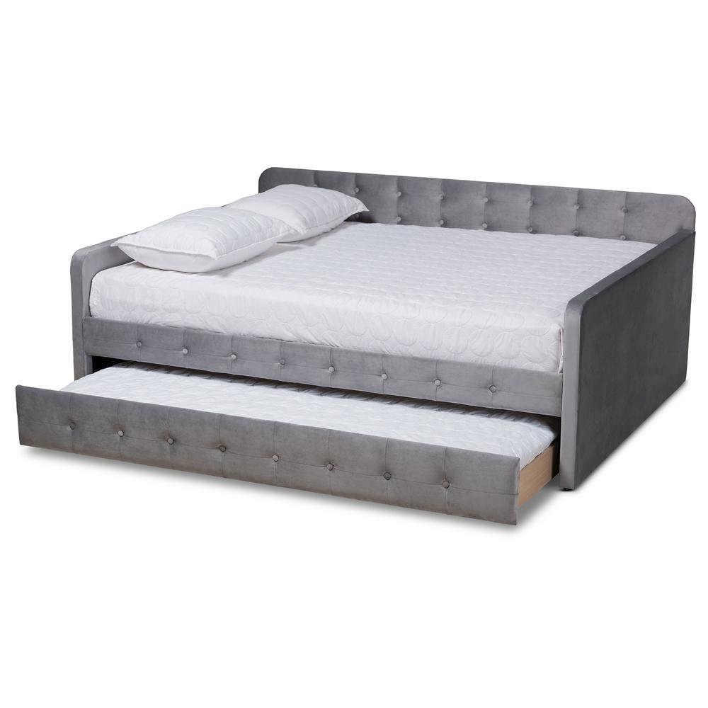 Button Tufted Full Size Daybed with Trundle