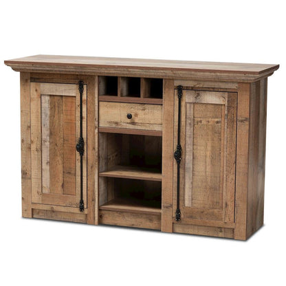 Farmhouse Rustic Finished Wood 2-Door Dining Room Sideboard Buffet
