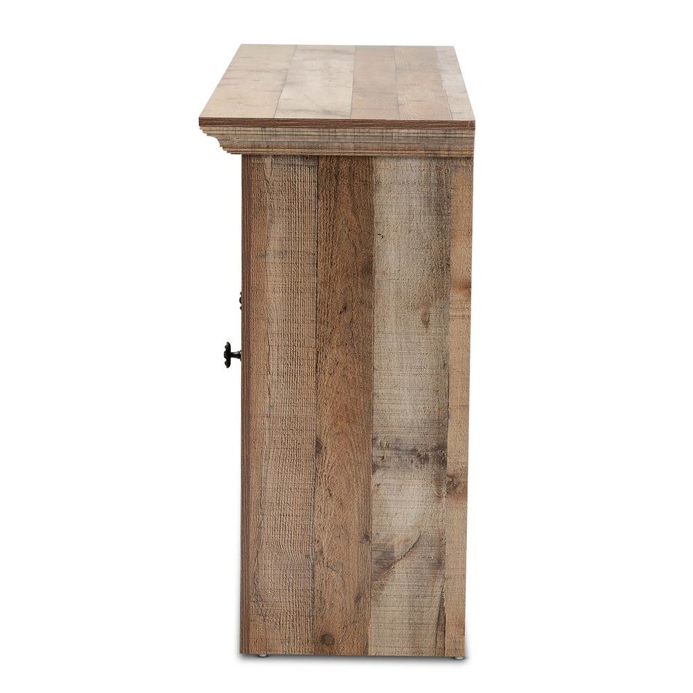 Farmhouse Rustic Finished Wood 2-Door Dining Room Sideboard Buffet