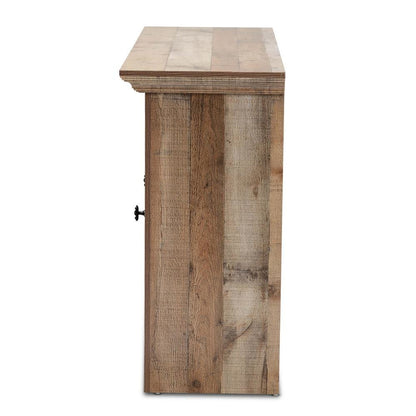 Farmhouse Rustic Finished Wood 2-Door Dining Room Sideboard Buffet