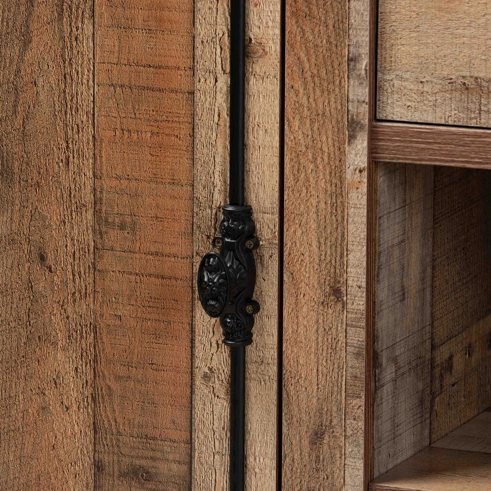 Farmhouse Rustic Finished Wood 2-Door Dining Room Sideboard Buffet
