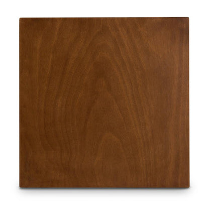 Walnut Brown Finished Wood Counter Height Pub Table