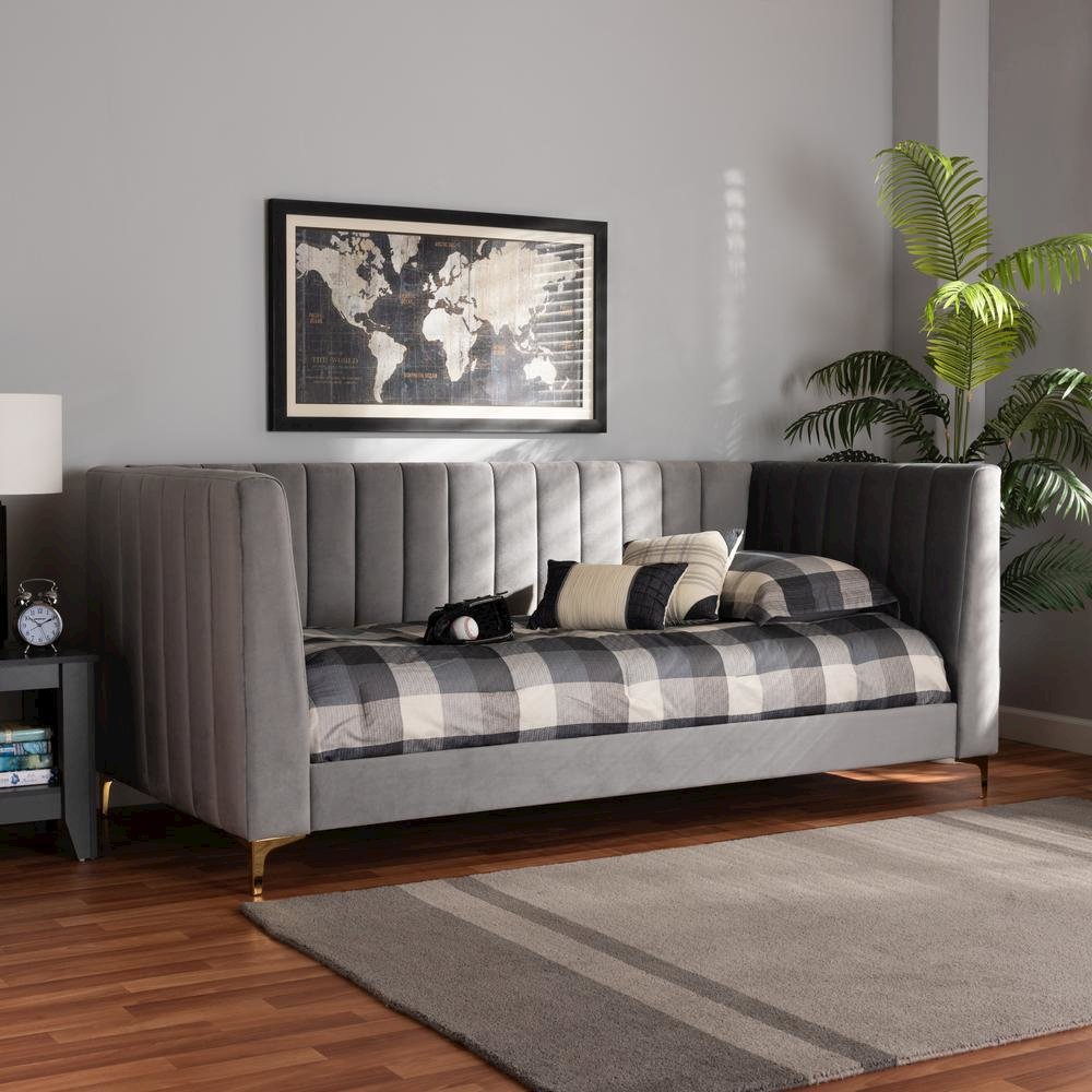 Gold Finished Twin Size Daybed