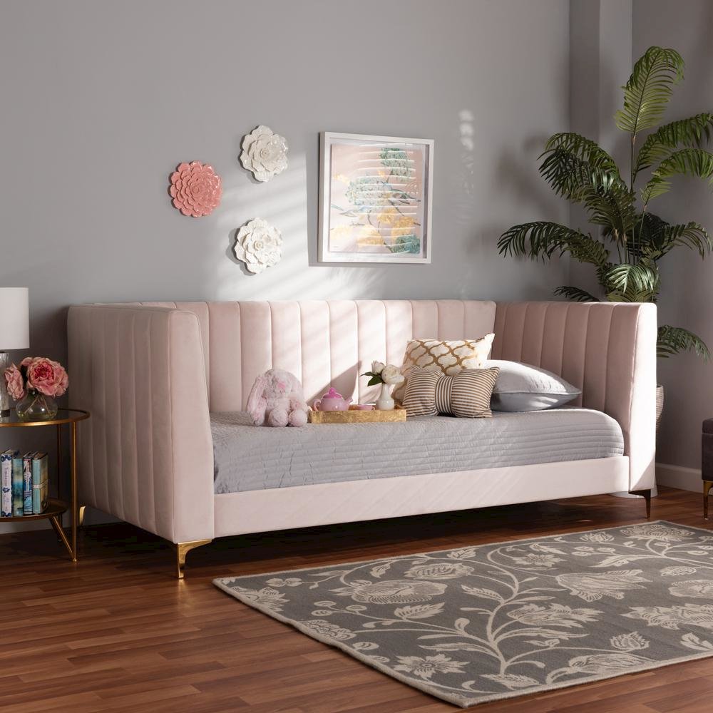 Gold Finished Twin Size Daybed